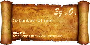 Sztankov Olivér névjegykártya