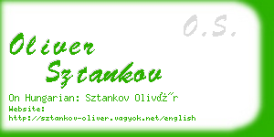 oliver sztankov business card